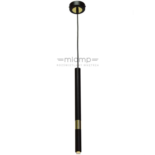 Industrialna LAMPA wisząca MONZA MLP6333 Milagro okrągła OPRAWA metalowy ZWIS tuba loft czarna