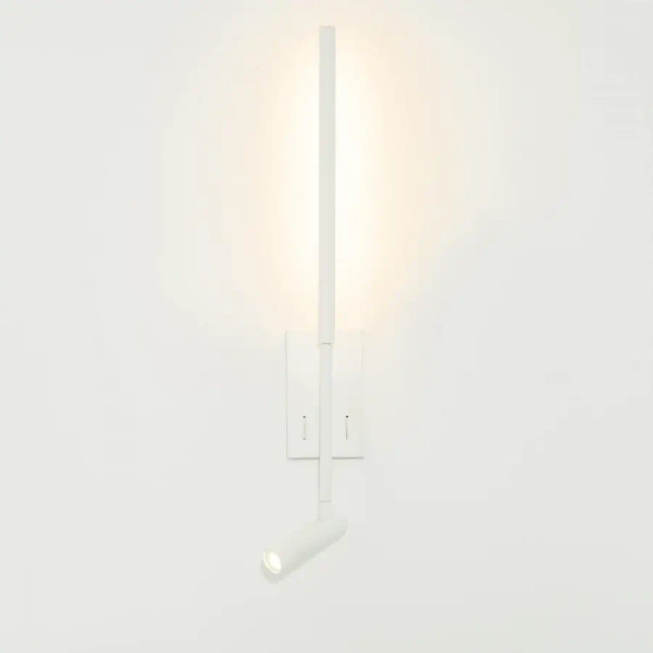 Ścienna podłużna lampa do czytania 23040 LED 2,5W+5W 3000K biała