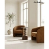 Kawowy stolik BRERA MM001501100412 brązowa drewniana do salonu 45cm