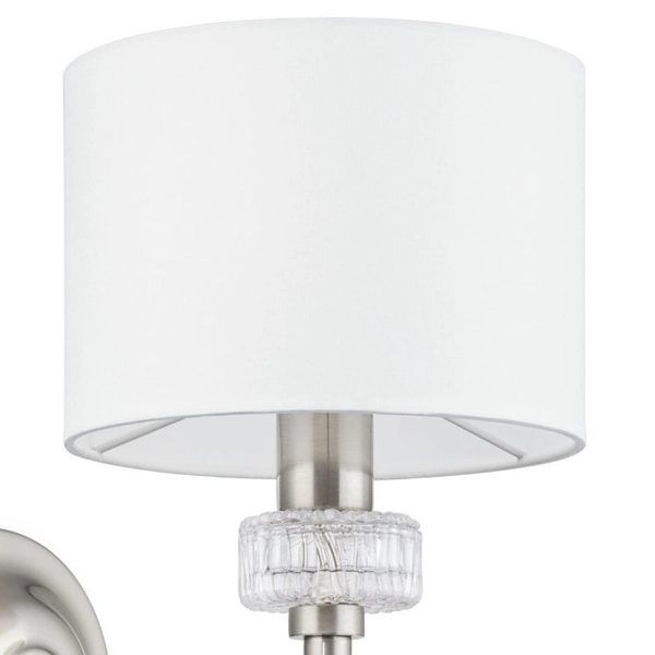 Kinkiet LAMPA ścienna ALICANTE MOD014WL-01N Maytoni abażurowa OPRAWA glamour nikiel