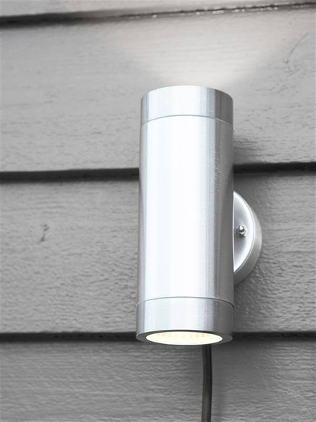 Ogrodowa lampa ścienna Garden okrągła LED 3W 3000K aluminium