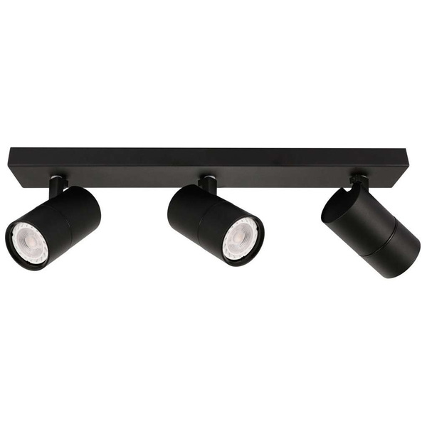 Plafon LAMPA sufitowa LACONI SPL-2813-3B-BL Italux metalowa OPRAWA regulowane reflektorki na listwie czarne