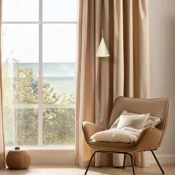 Minimalistyczny zwisający żyrandol CAPITAL MLP1559 do jadalni kremowy