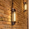 Industrialna lampa ścienna RETRO 1010BL0009 metalowa kinkiet retro czarny