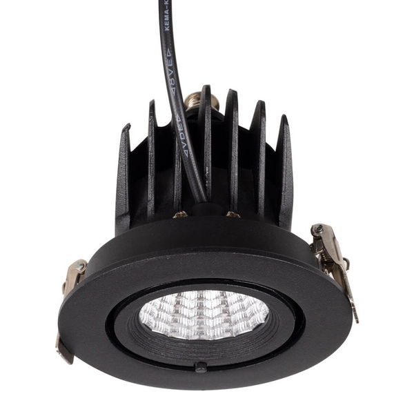 Regulowana lampa wpuszczana RUBIO H0133 Maxlight LED 10W 3000K okrągła czarny 