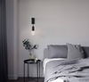 Pokojowa lampa ścienna Bani kinkiet nad łóżko czarna