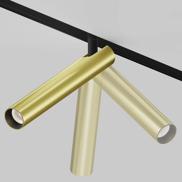 Lampa magnetyczna Focus TR141-2-6W3K-M-BS LED 6W 3000K sufitowa mosiądz