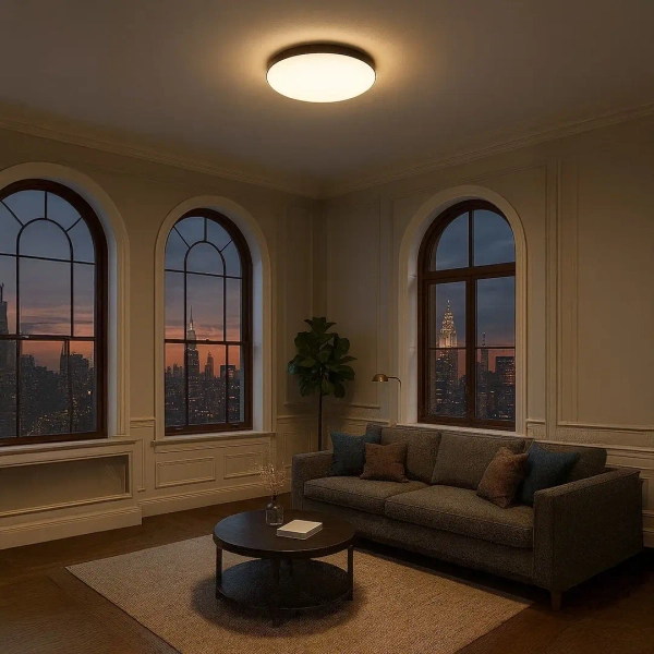 Salonowy plafon sufitowy Maya ML1831 LED 36W 4000K okrągły czarny