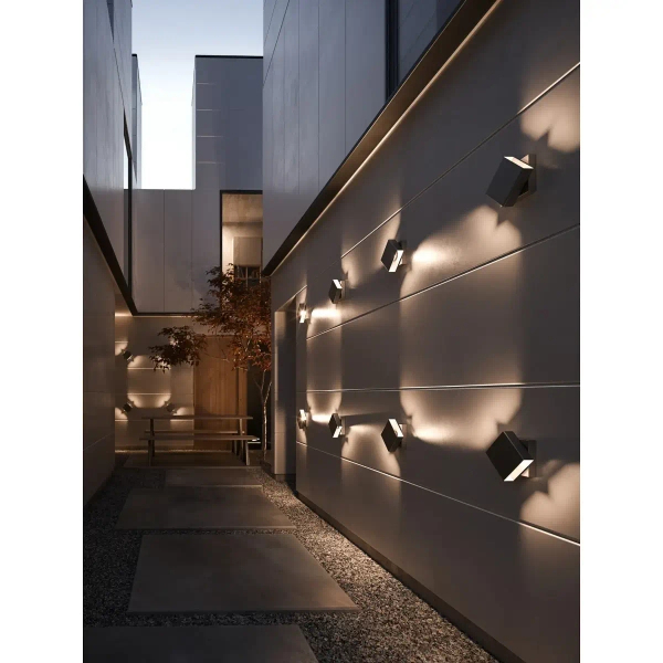 Elewacyjna lampa ścienna TURN 2019061003 LED 13W 2700K IP54 czarna