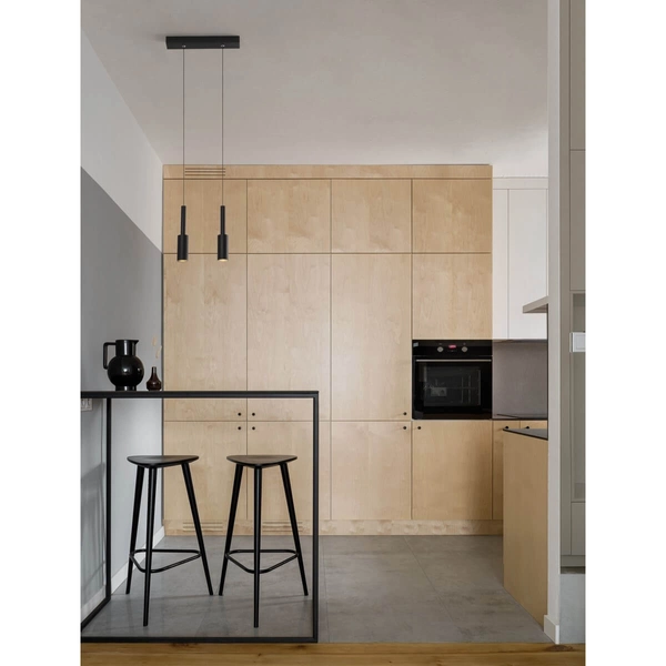 Minimalistyczna lampa wisząca Bahama LE43624 LED 14W 3000K czarna