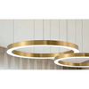 Lampa wisząca CGBOLRING40+60 Copel metalowe pierścienie LED 45W 3000K nad stół mosiądz