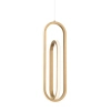 Owalna lampa wisząca Demark QN-DEMARK-1P-BG LED 28W 3000K do salonu złoty