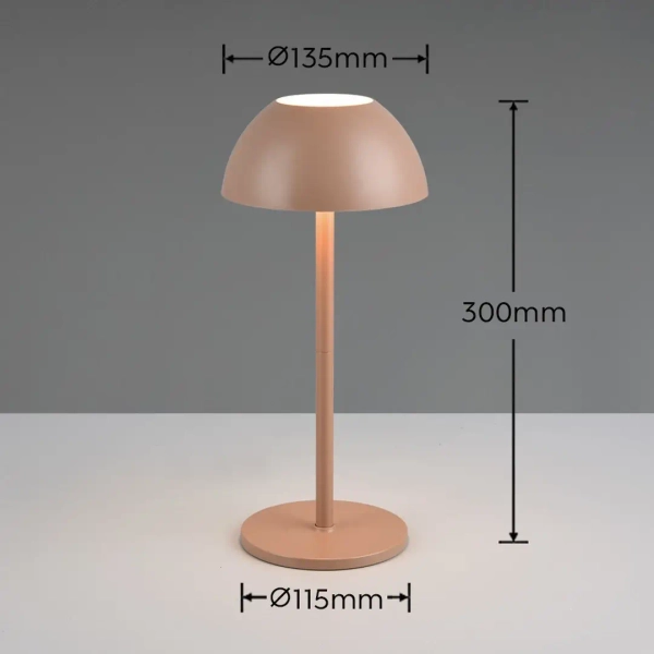 Stołowa lampka dotykowa RICARDO R54106165 LED 1,7W 3000K IP54 kawowy