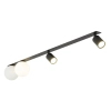 Minimalistyczna lampa sufitowa Vox 10929 mleczne kule tubki czarny