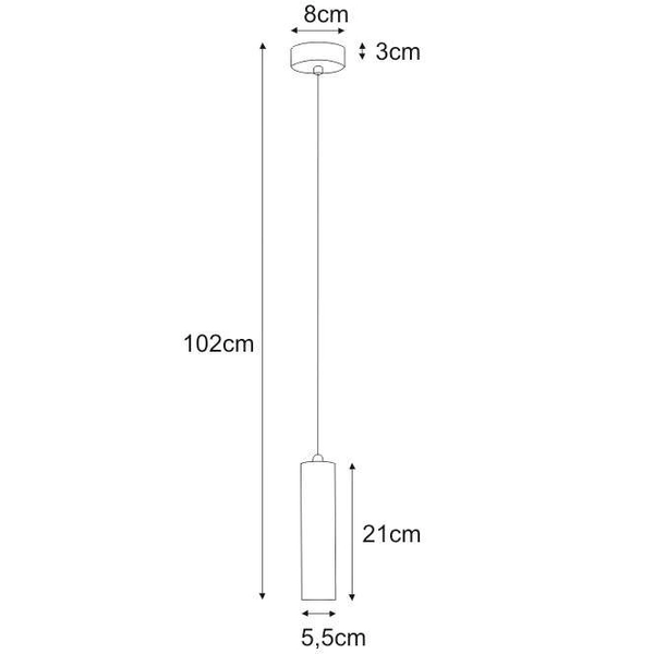 Sopel LAMPA wisząca K-4435 Kaja metalowa OPRAWA zwis na listwie tuba czarna