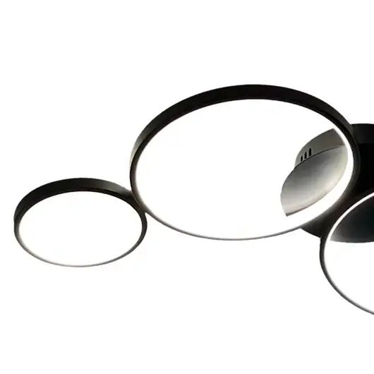 Lampa sufitowa pierścienie UNIVERSE ML1047 30W 4000K do salonu czarna