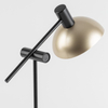 Lampka nocna z kloszem Artis 50357 Sigma z włącznikiem czarna złota