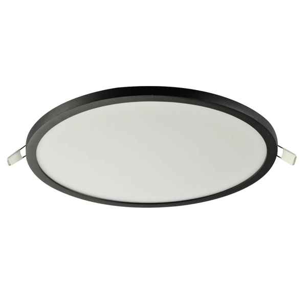 Wpuszczana lampa okrągła Slim LED 24W 3000K IP44 wpust czarny