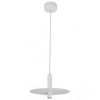 Okrągła lampa wisząca 18139-W LED 7W 3000K dysk biały