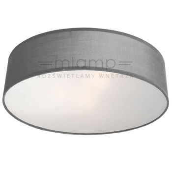LAMPA sufitowa ALTO LP-81008/3C GRY Light Prestige plafon OPRAWA abażurowa okrągła szara