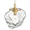 Lampa wisząca ROCK P0488-01F-U8AC szklana kamień złoty przezroczysty
