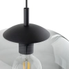 Lampa zwieszana do sypialni VIBE 4972 szklana kula czarny grafit