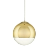 Wisząca lampa ball Flash MP1238-300 gold Step nad stół lustrzana złota