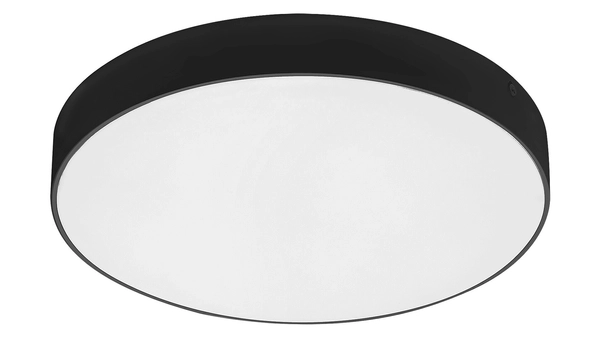 Sufitowa LAMPA plafon TARTU 7898 Rabalux okrągła OPRAWA metalowa LED 24W 2800K - 6000K plafoniera do łazienki IP44 czarna