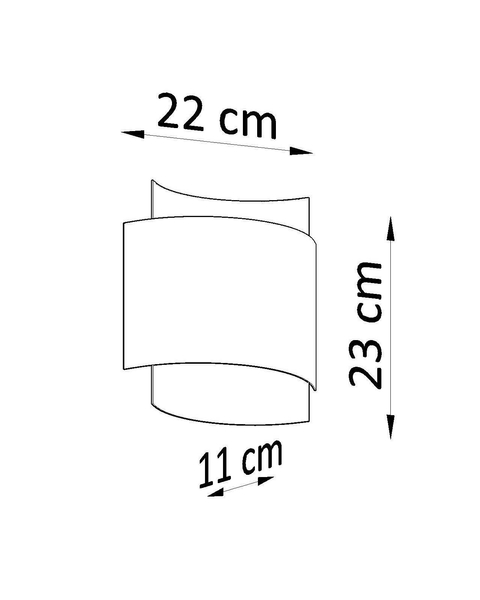 Lampa ścienna do sypialni Impact SL857 Sollux metalowy kinkiet biały