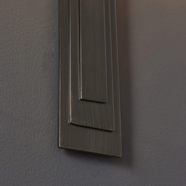 Salonowa lampa ścienna L&-195271 Light& z abażurem brązowa ecru
