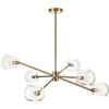 Lampa wisząca na korytarz Cosmic ST-8954-P6 Step przezroczysta złota