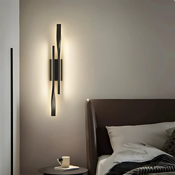 Naścienna ledowa lampa Vargo KSLV-C LED 12W 3000K do biura czarna