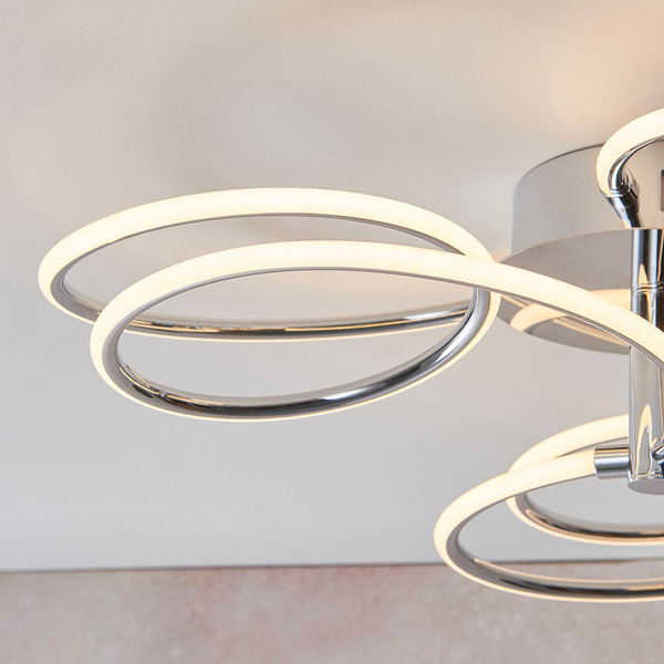 Sufitowa lampa Eterne 81886 LED 43,5W 3000K spirala chrom biały