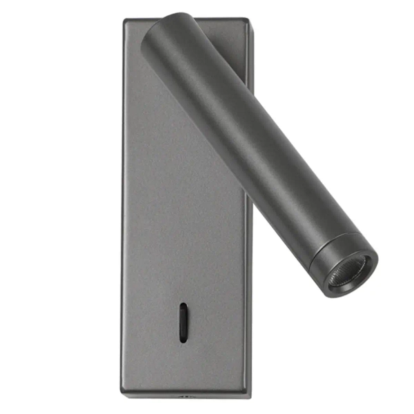 Regulowany kinkiet ścienny Cali WL-21017-GR LED 2,5W 3000K podłużny szary