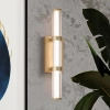 Przyścienna lampa tuba Fayton QN-FAYTON-M-BG LED 21,6W 3000K IP44 złoty