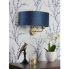 Lampa ścienna Sorrento LA3756238-Q Laura Ashley do sypialni mosiądz niebieska