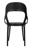 Krzesło z tworzywa FORM KH010100931 King Home okrągłe siedzisko czarne