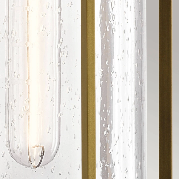 Lampa ścienna Camillo KL-CAMILLO-M-PNBR Kichler IP44 szklana mosiężna