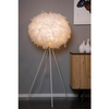 Stojąca lampa GOOSY 71767/50/31 Lucide piórka kula do sypialni biała