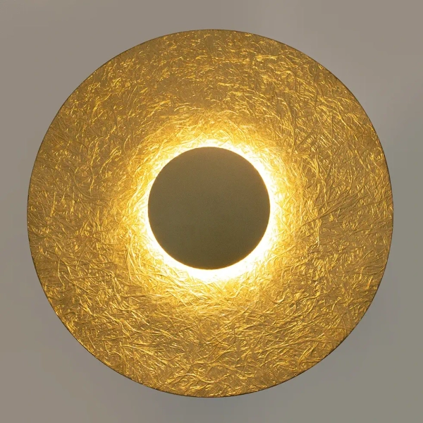 Okrągły kinkiet ścienny Sole 41514 LED 7W 3000K dysk złoty