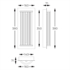 Ścienny kinkiet glamour Cally MB3114-1-3GT LED 10W 3000-6000K złoty