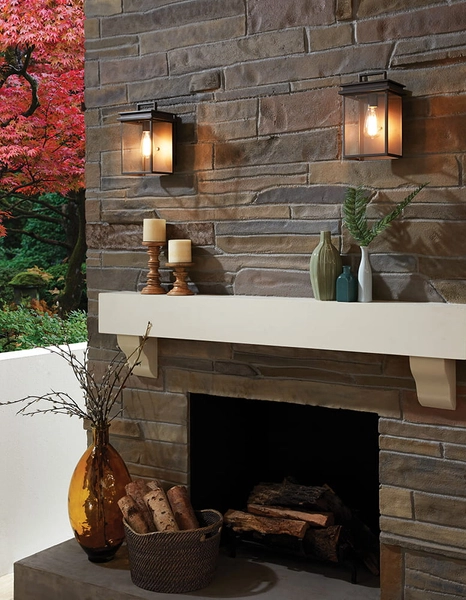 Latarnia naścienna FE-GLENVIEW-M Feiss lampion antyk brązowy