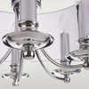 Klasyczna LAMPA wisząca ABU DHABI P05406CH-WH Cosmolight abażurowy zwis do jadalni hampton biały