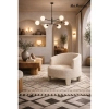 Tapicerowany fotel OSCAR MM001501100358 beżowy kubełkowy tkanina 70cm