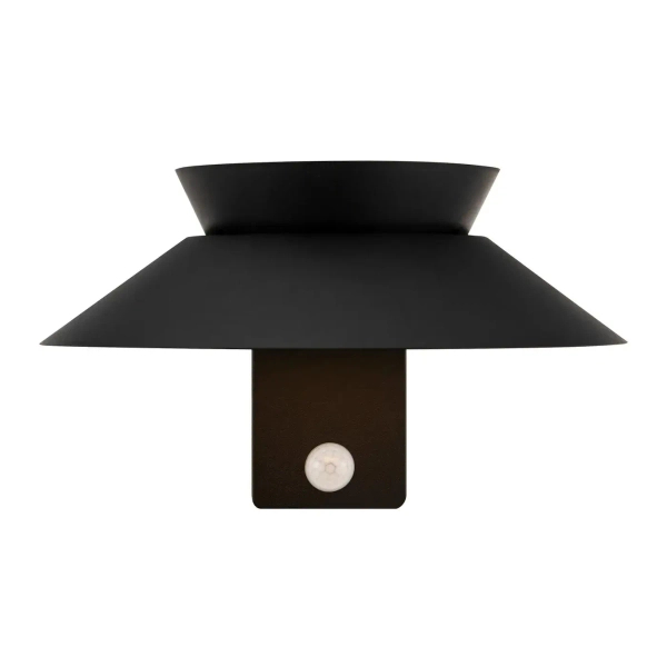 Kinkiet elewacyjny Justina 2418071003 LED 5W 3000K IP44 z czujnikiem czarny