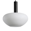 Owalna lampa wisząca Gater PND-23541A-1-BK-OP do kuchni czarny
