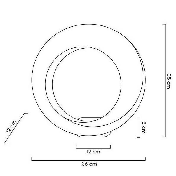 Kryształowa lampa ścienna Wave MSE1501100187 Moosee LED 9W 3000K chrom