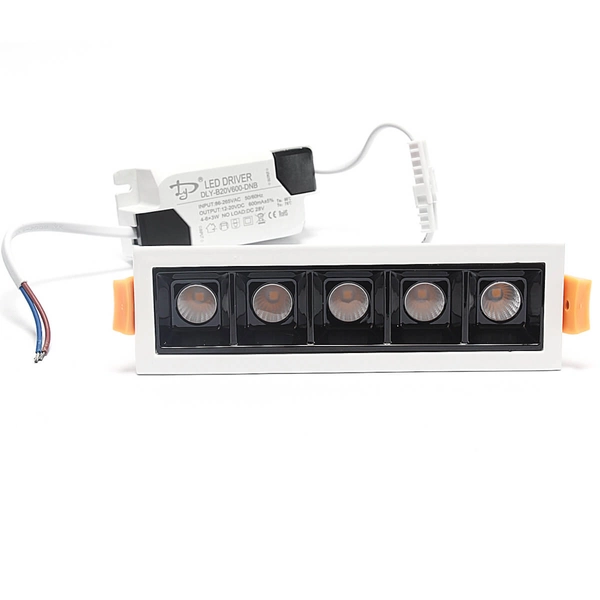 Ledowa lampa liniowa 584 Domeno LED 10W 3000K wpuszczana biała