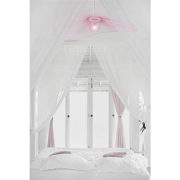 Wisząca LAMPA loft KP-21 RÓŻOWY Kaja druciany ZWIS nad łóżko