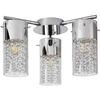 Sufitowa lampa salonowa Niagara crystal nad stół przezroczysta chrom